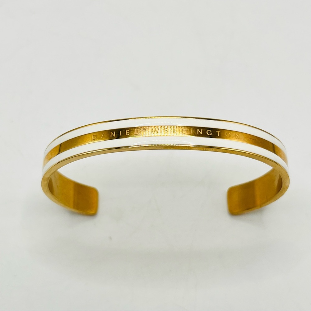 Daniel Wellington Rose Gold over Stainless Steel and White enamel Emalie Cuff